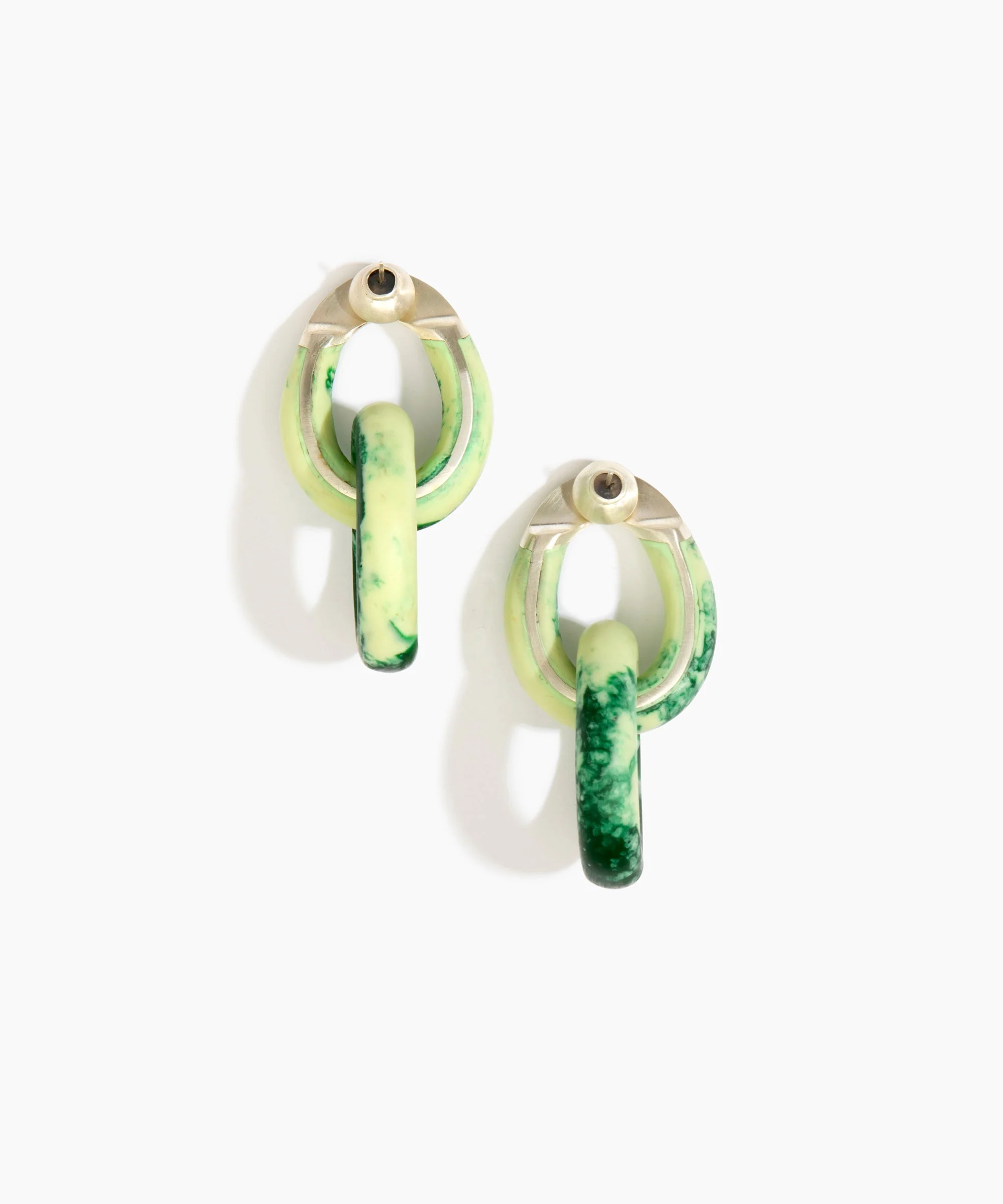 Large Rock Chain Earrings - Image 12