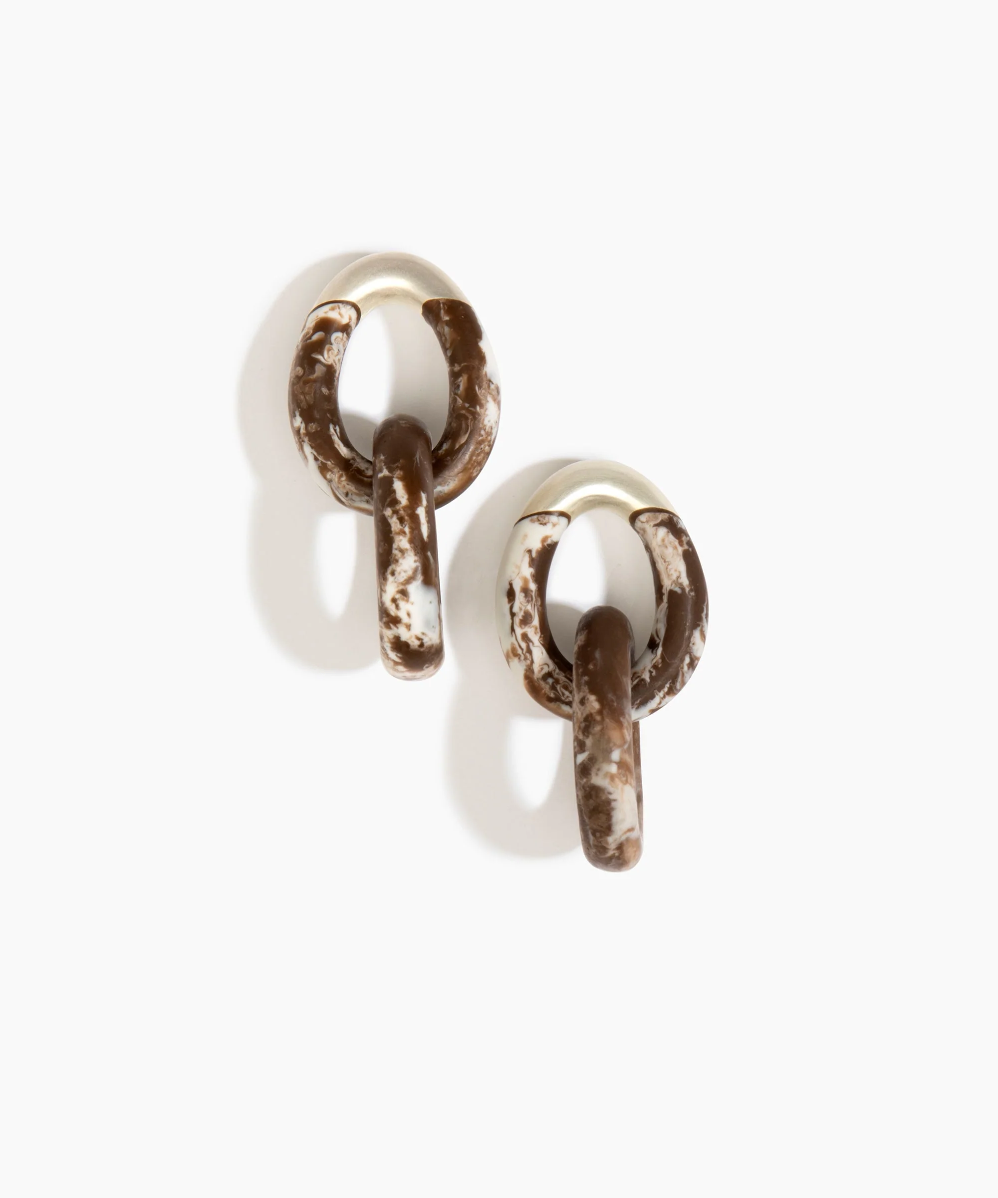 Large Rock Chain Earrings - Image 3