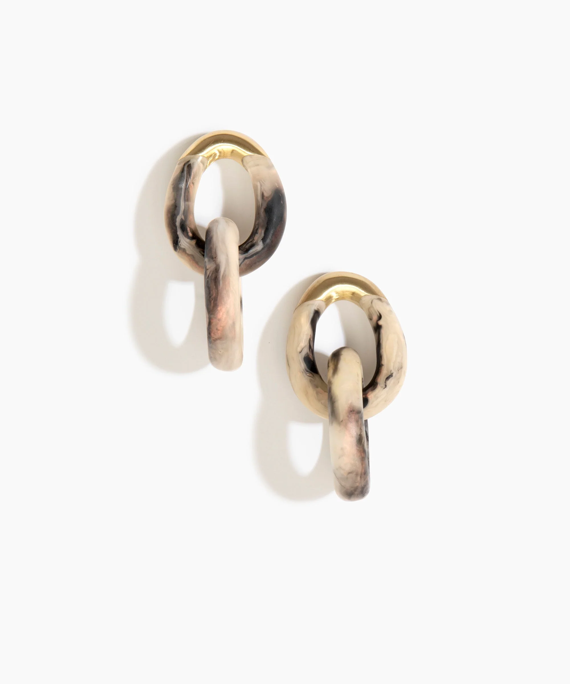Large Rock Chain Earrings - Image 7