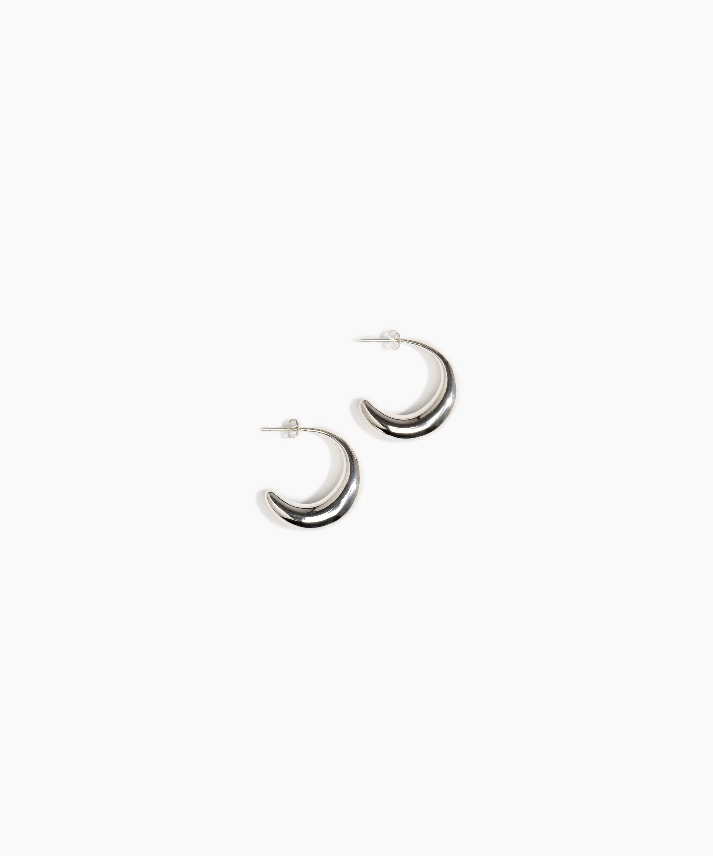 Medium Liquid Hoop Earrings - Image 3